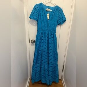 Anthropologie Somerset Eyelet Maxi Dress size XS